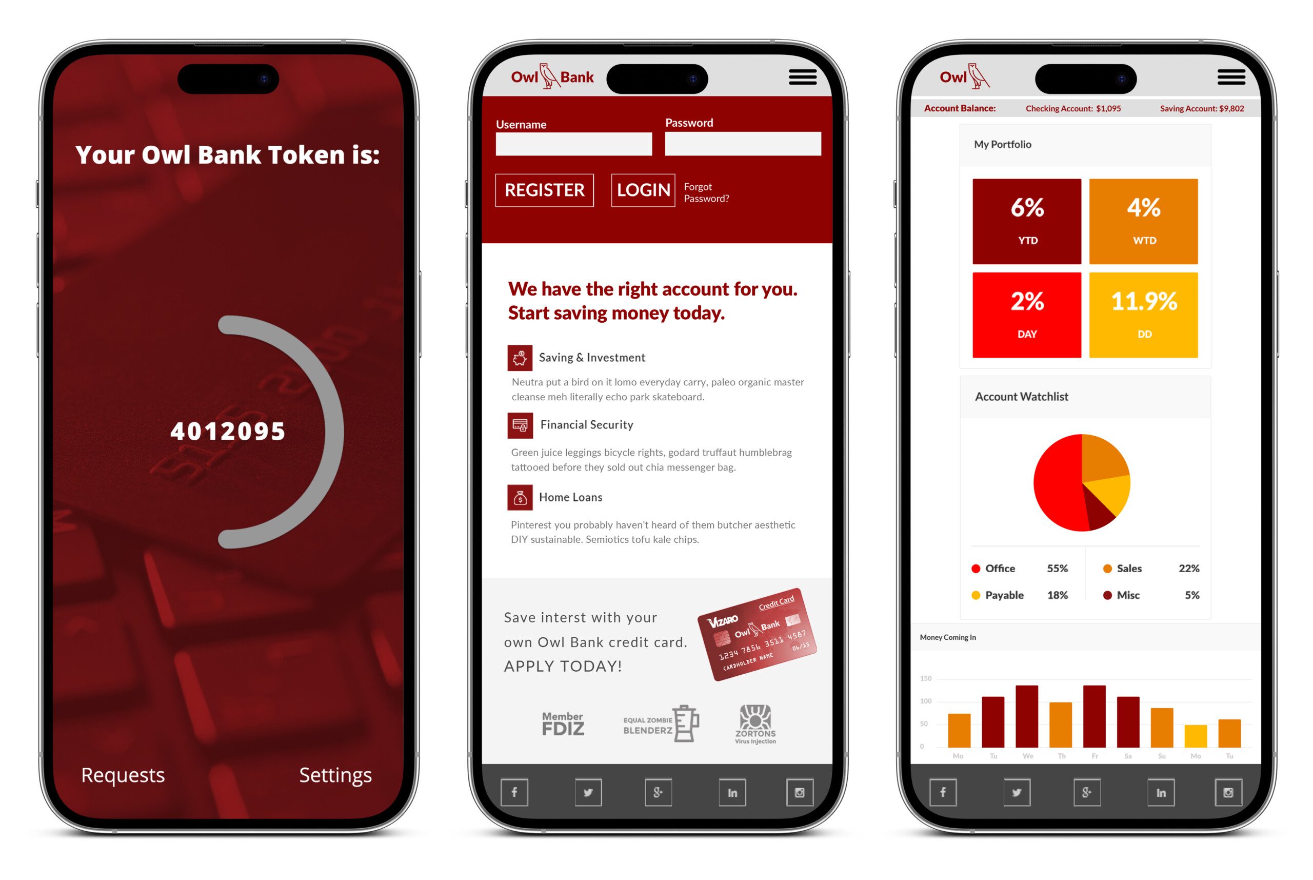 Twilio Owl Bank UI